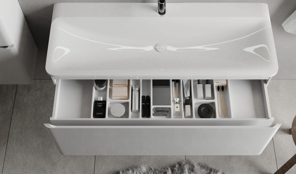 Комплект мебели Вельто 120, белый подвесной