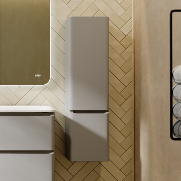 Пенал Вельто 120 подвесной Светло-серый